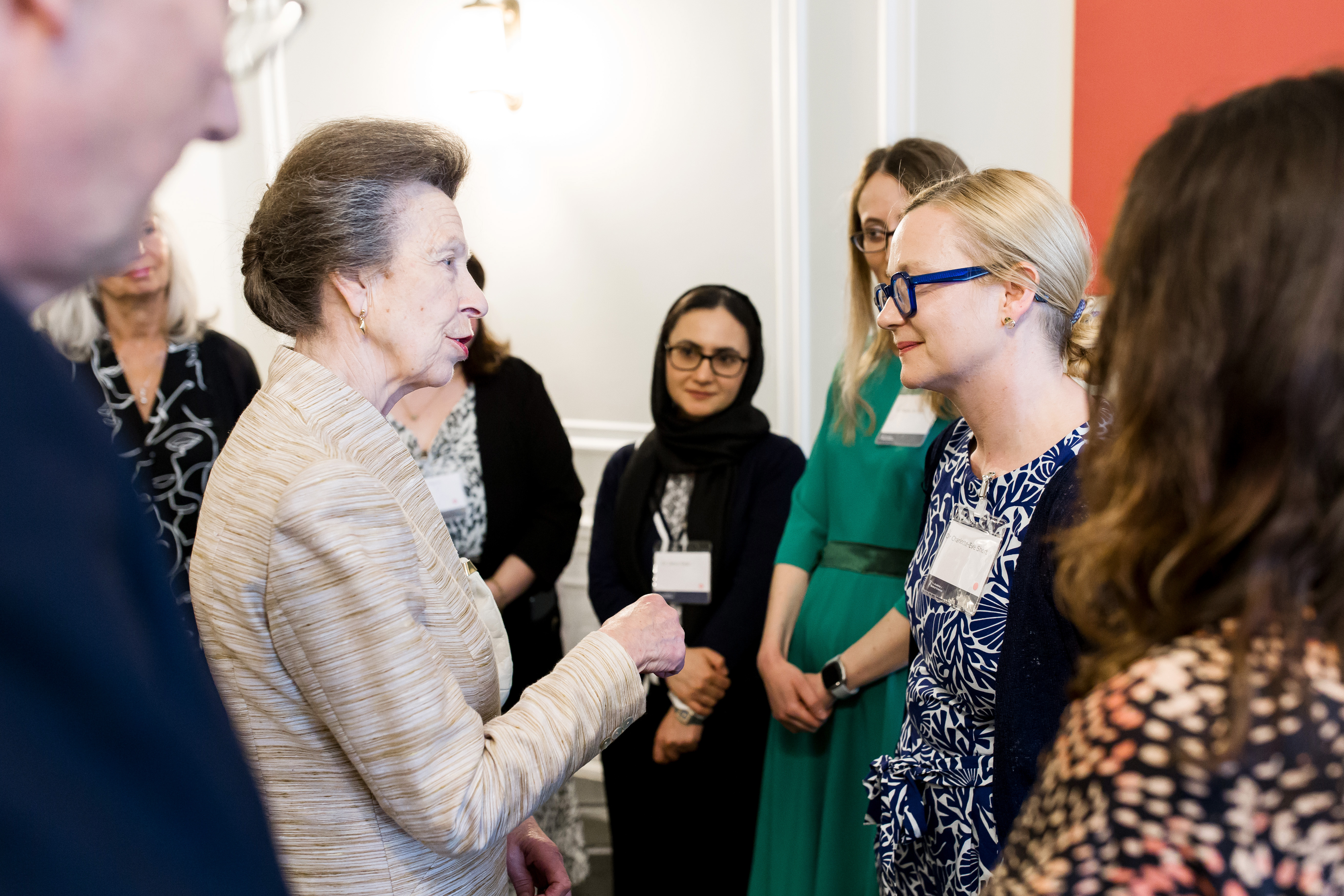 Her Royal Highness The Princess Royal in conversation with Dr Charlotte-Eve Short